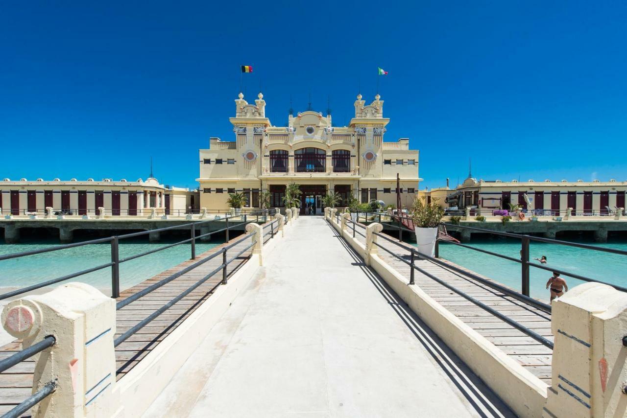 Casetta Vista Mare In Piazza A Mondello Palermo Kültér fotó